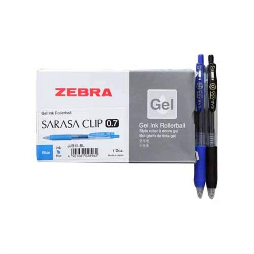 Jual [ PACK ] Pulpen Ballpoint Pen Gel 0,7 1,0 Zebra Sarasa Clip