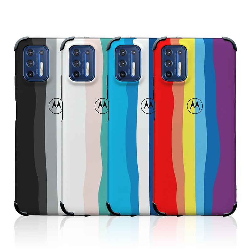 Jual Rainbow Color Case Motorola Moto G9 Plus G8 Play G7 One Macro Vision Original Official Gradient Silicone Cover Indonesia|Shopee Indonesia