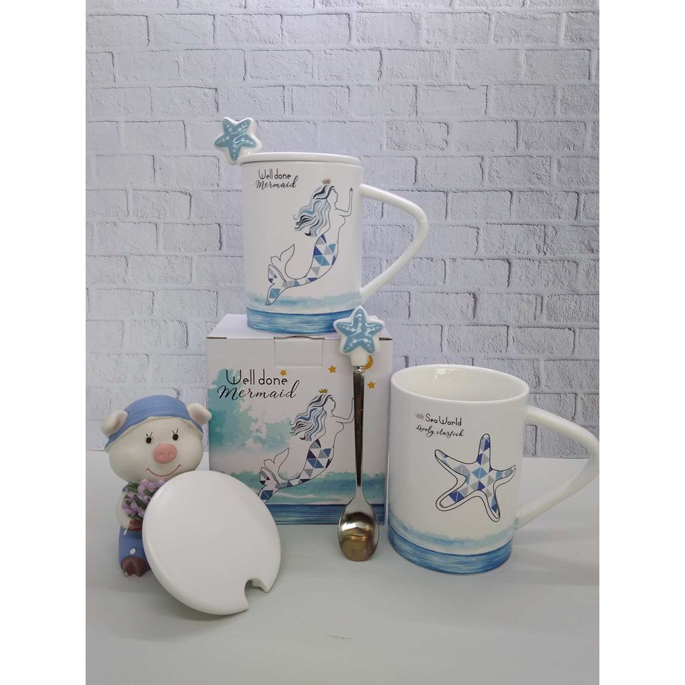 GELAS CERAMIC 102 GS501 LEAVES GELAS MERMAIDGELAS LUCU GELAS MURAH GELAS  HIAS GELAS CANTIK | Shopee Indonesia