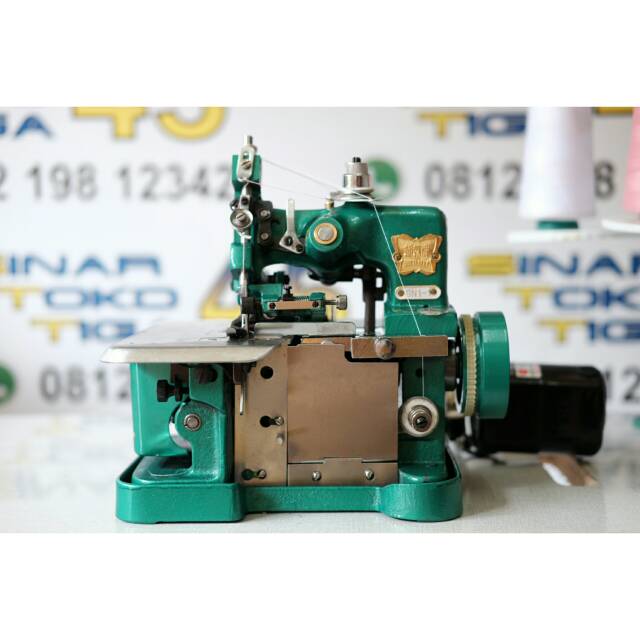 BUTTERFLY GN1-1 MESIN JAHIT OBRAS BENANG 3 FULL SET MEJA KAKI DINAMO |  Shopee Indonesia