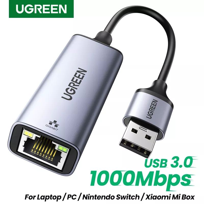 Jual Ugreen Gigabit Ethernet Adapter Usb 3.0 To Rj45 Lan | Shopee Indonesia