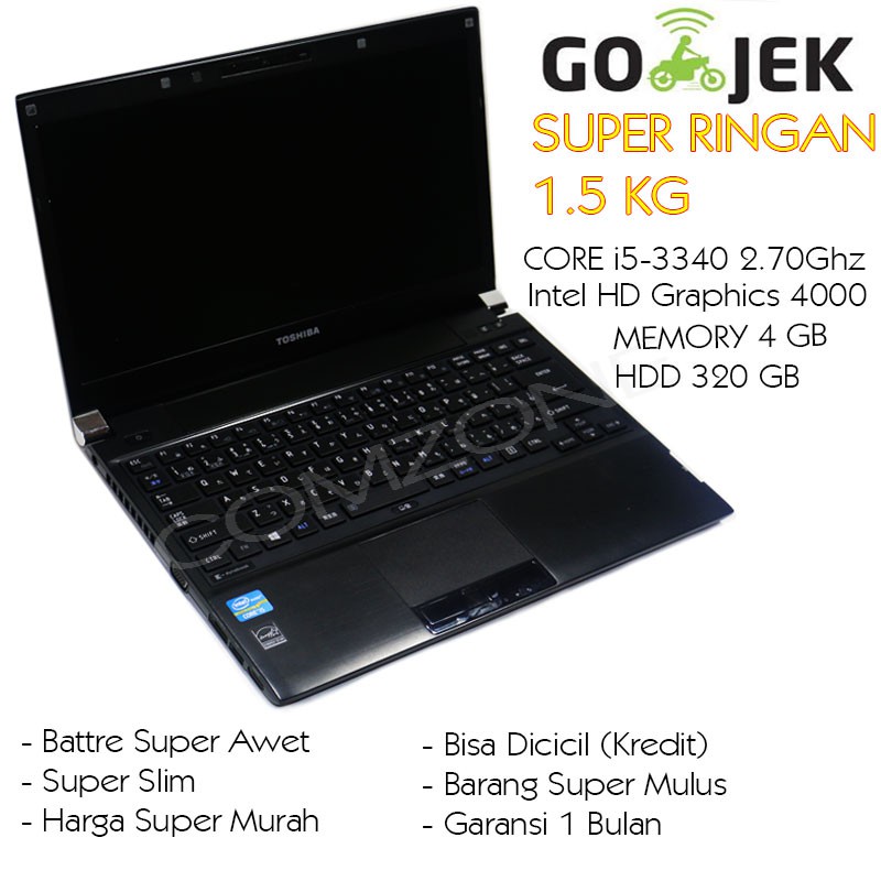 Laptop Notebook Toshiba Dynabook Portege R930 CI53340 2.70Ghz 4GB