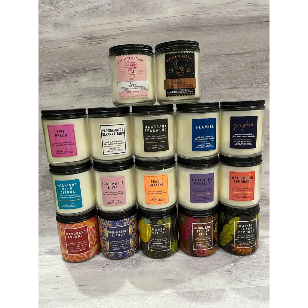 Jual BBW Candle 1 wick/BBW Single Wick Candles/BATH AND BODY WORKS 1