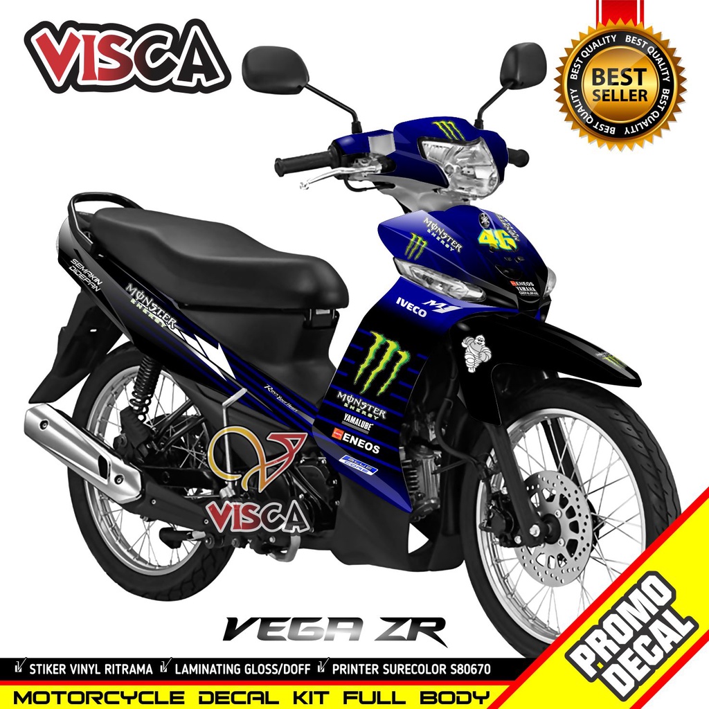 Jual Decal Vega ZR Full Body Stiker Vega ZR Full Body Striping Vega ZR