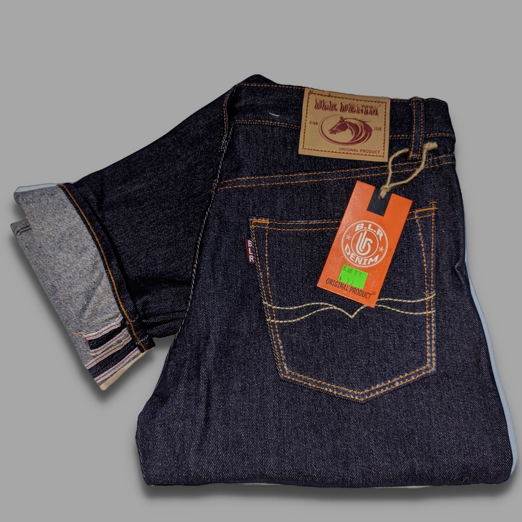 Jual Celana Denim Selved accent kaku/celana denim Selved 15 oz //Denim