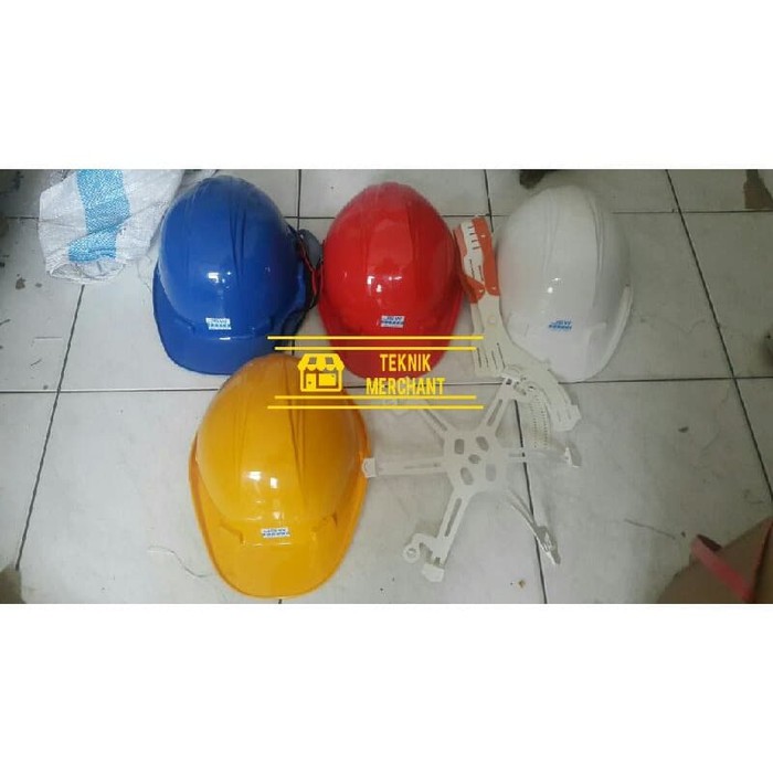 Jual JSW helm proyek lokal safety helmet merah hijau kuning putih oren