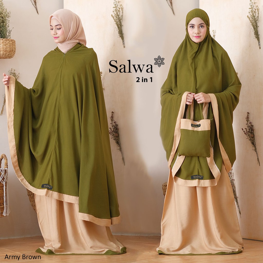 Mukena 2in1 Salwa Jumbo Mukena Terbaru 2021 Bali tatuis