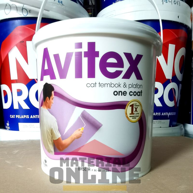 Jual AVITEX ONE COAT Cat Tembok dan Plafon Grc Gipsum Gypsum Warna 1x