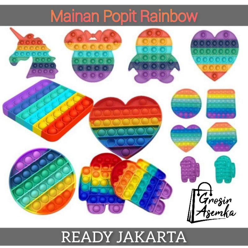 Jual New Fidget Push Pop Its Mainan Anak Toys Bubble Kids Mainan Popit Murah Rainbow Pop It Pastel | Shopee Indonesia