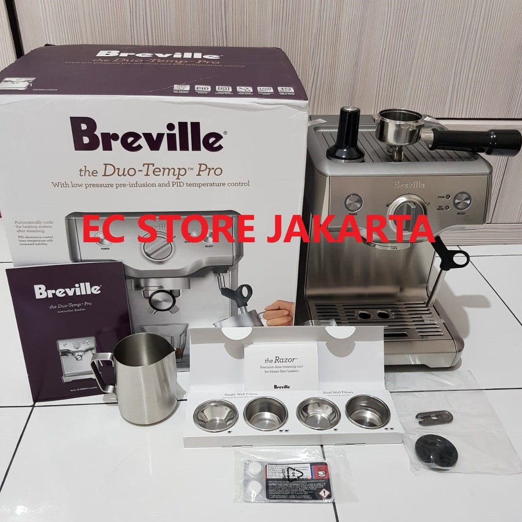 Jual Breville BES810BSS Duo Temp Pro Coffee Machine Espresso Maker