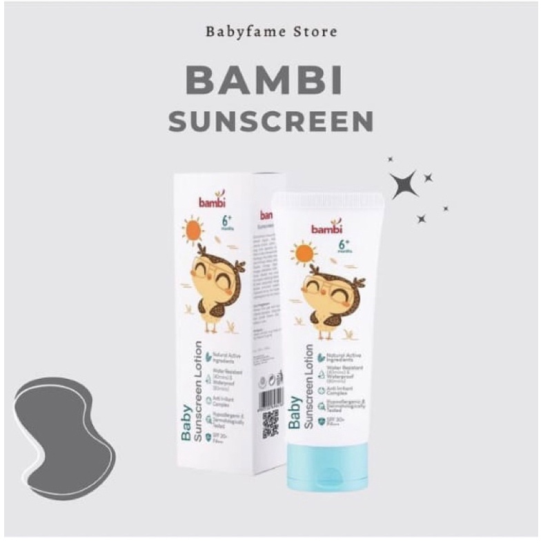 Jual Bambi Sunscreen Lotion Shopee Indonesia