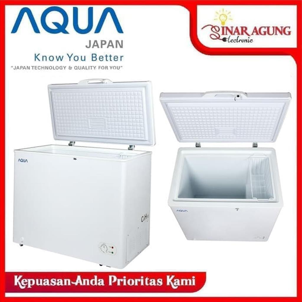Chest Freezer Aqua AQF200W / AQF 200 W [200 Liter] (GARANSI RESMI) Shopee Indonesia