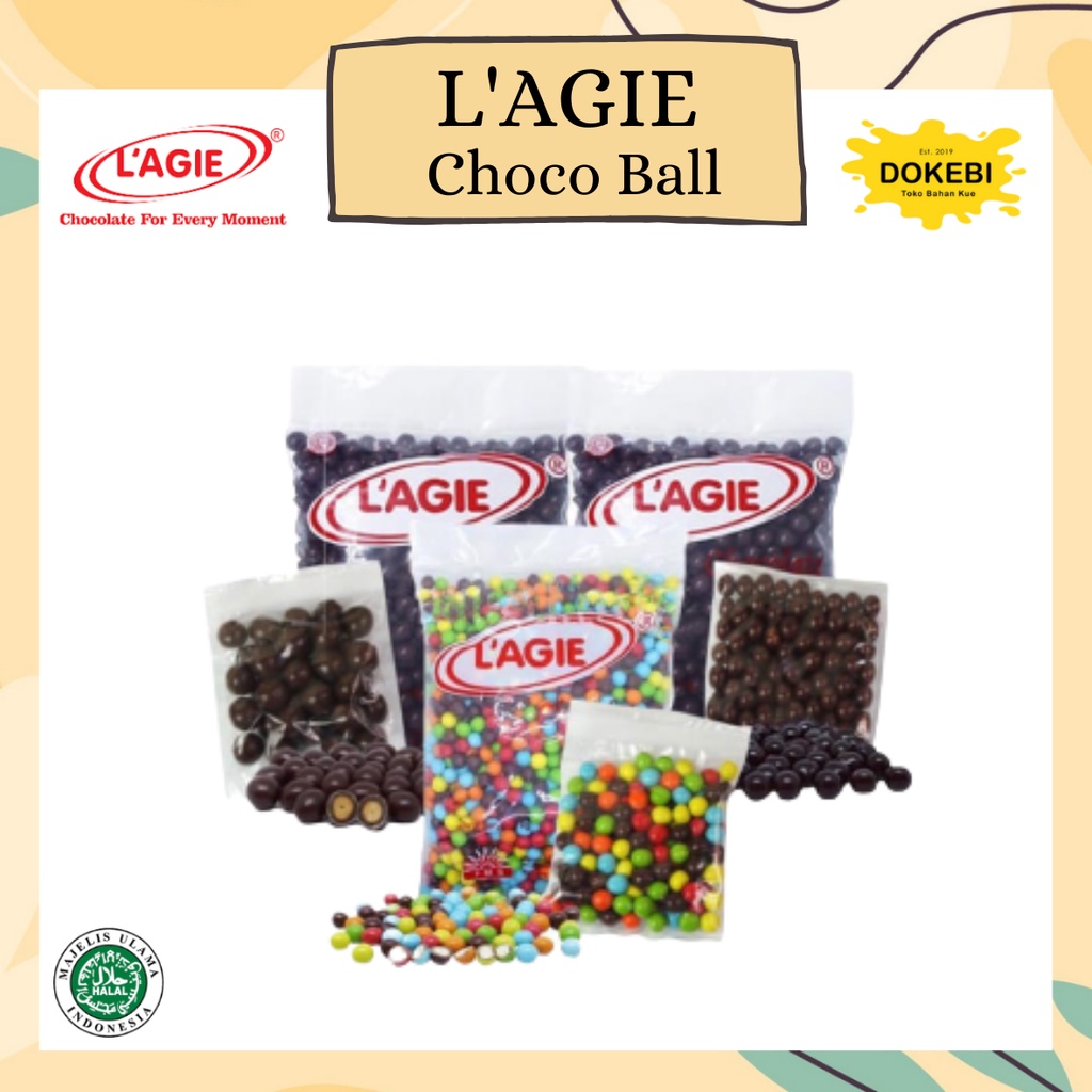 Jual CHOCOLATE BALL LAGIE 50G, 100G TOPPING DONAT TOPING DONUT