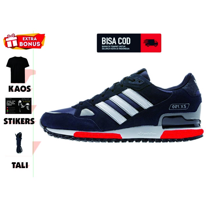 Jual Big Sale Sepatu Adidas Zx 750 Suede Sneakers Made In Vietnam Promo Besar Navy | Shopee Indonesia