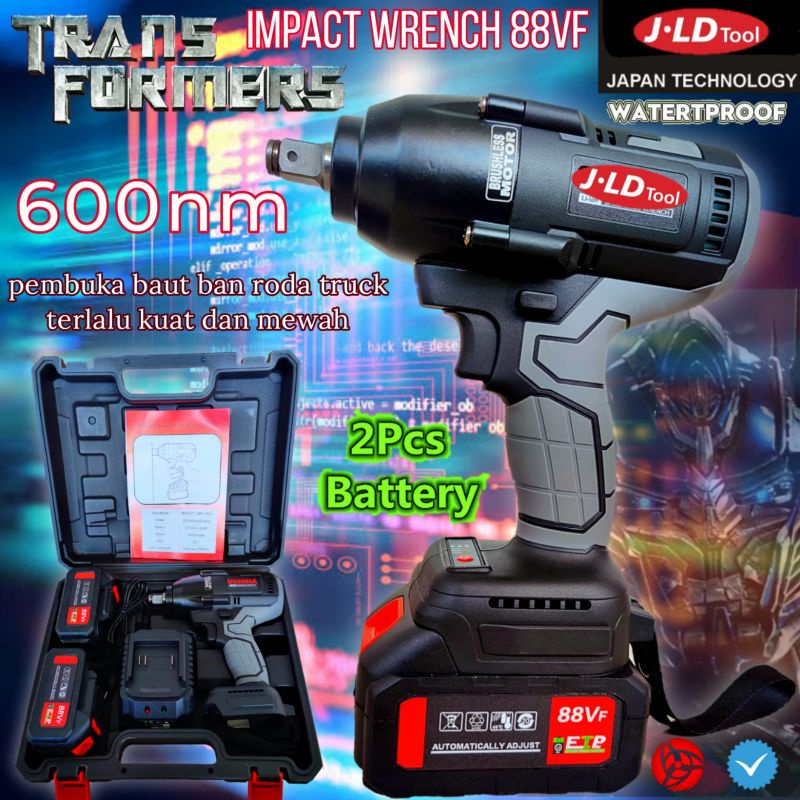 Jual Impact wrench APR Japan, Hujia 88vf JLD mesin pembuka baut ban