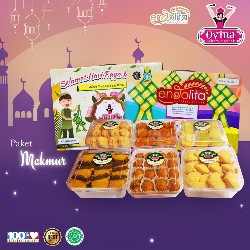 PROMO PARCEL KUE KERING KUE LEBARAN MURAH PAKET OVINA MAKMUR MAKANAN
