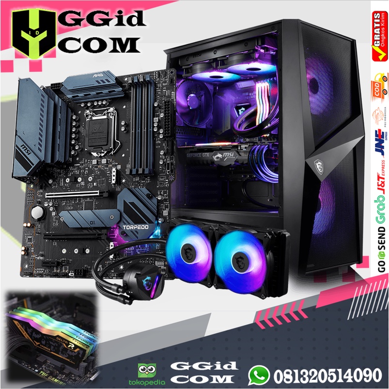 Jual PC Gaming High End Intel I5 10400F Ram 16Gb TuF Gaming Vga 1650