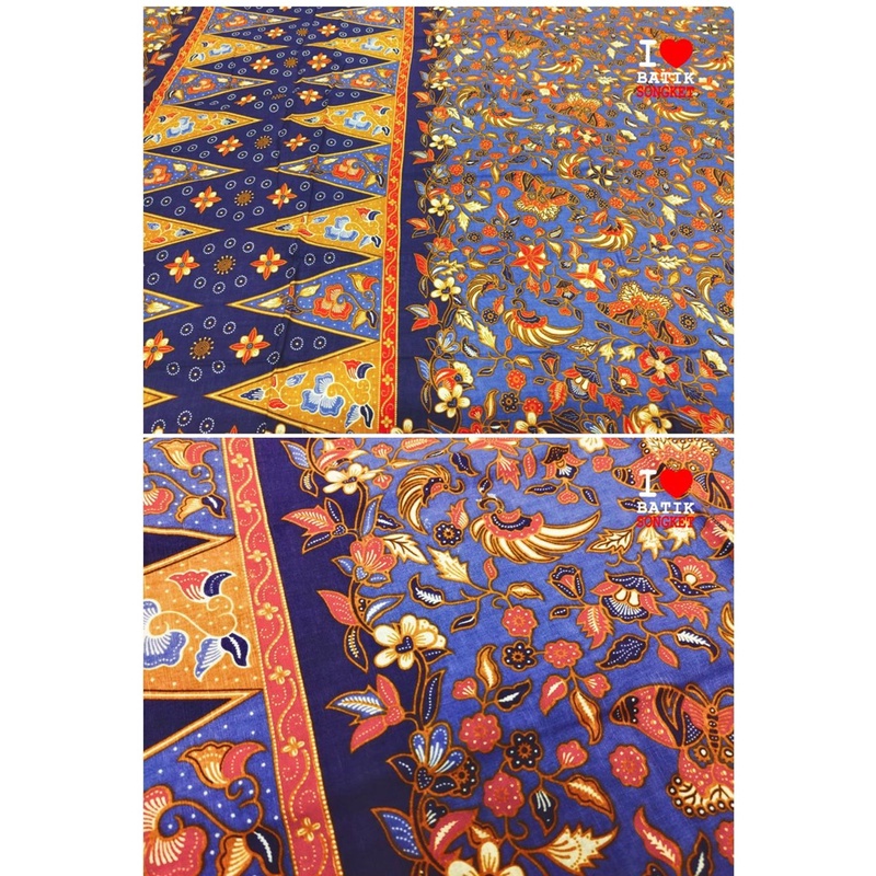 SARUNG BETAWI MOTIF 12 TUMPAL PUCUK REBUNG BAHAN KAIN BATIK JAKARTA