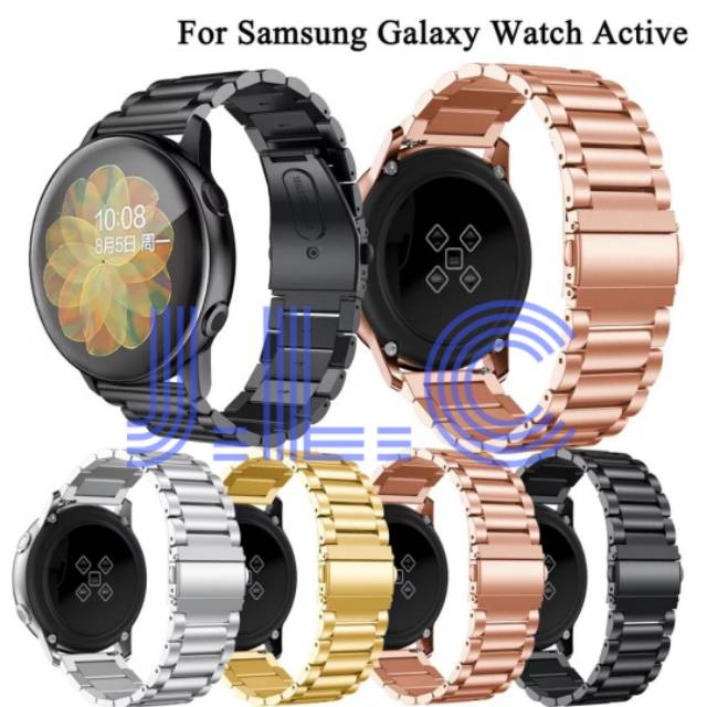 Jual Stainless Steel Strap Watch Band Samsung Galaxy Watch Active 2 44Mm Tali Jam Tangan Rantai Band | Shopee Indonesia
