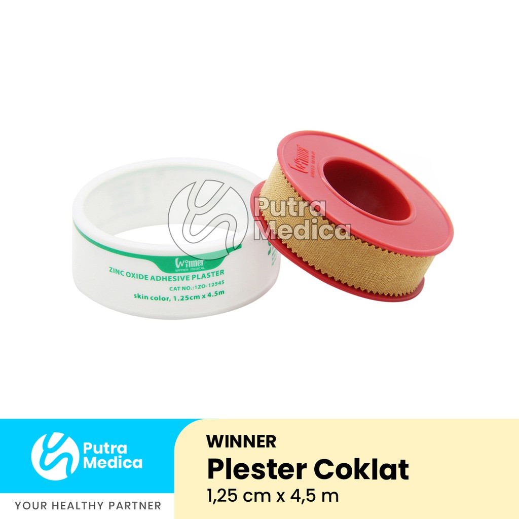 Jual Winner Plester Coklat Roll 1,25Cm X 4,5M / Plaster Gulung Perekat Penutup Luka | Shopee Indonesia