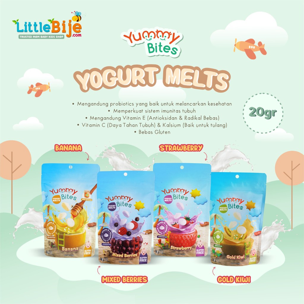 Yummy Bites Yogurt Melts Shopee Indonesia