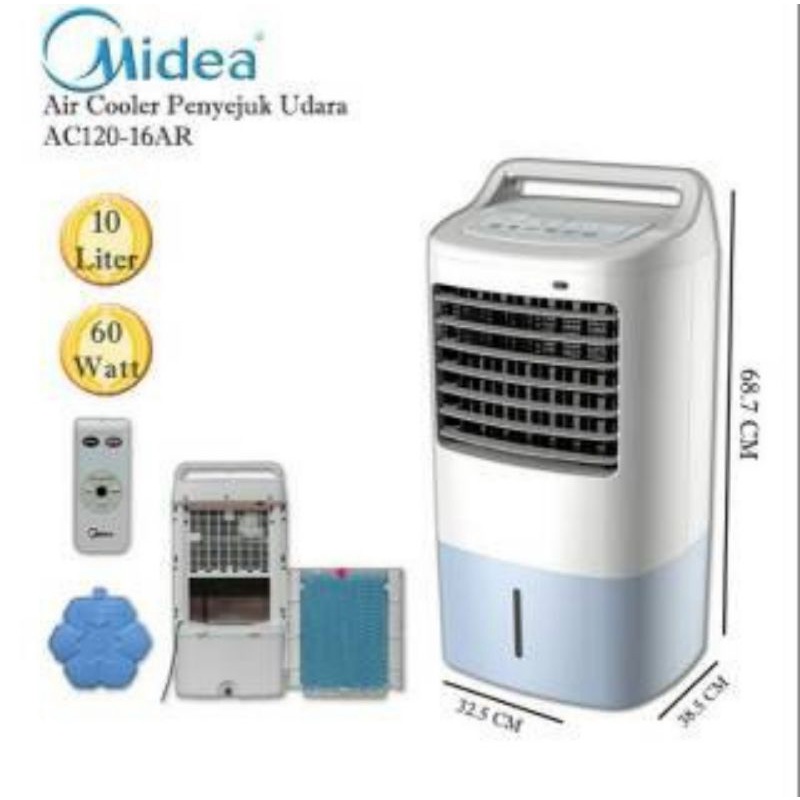 Jual Air Cooler Midea AC12016AR 10 Liter Shopee Indonesia