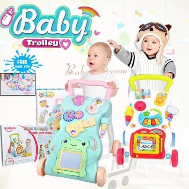 Jual Baby Push Walker Mainan Dorong Alat Bantu Belajar Jalan Berjalan Bayi Balita Kado Hadiah Lahiran Ori | Shopee Indonesia