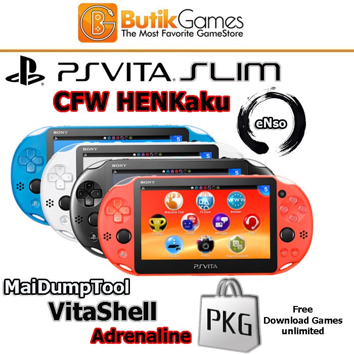 Jual PS VITA PSVITA SLIM CFW Henkaku 128 GB Shopee Indonesia