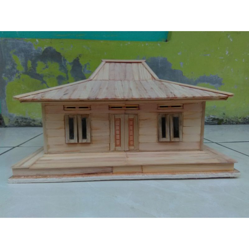 Rumah Adat Joglo Dari Stik Es Krim