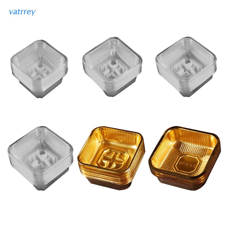 Jual VA Square Food Grade PET Material Mooncake Packaging Box Container
