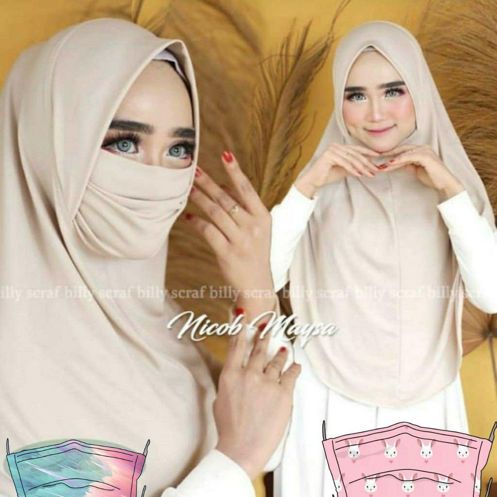 PROMO PRODUK BARU Jilbab Hijab Kerudung Bergo Instan French Khimar