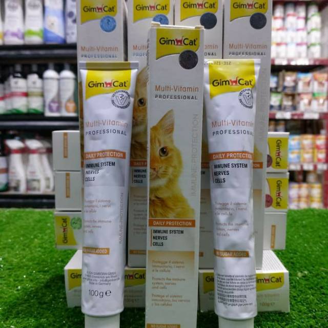 Jual Vitamin Kucing Gimcat Multivitamin Profesional 100Gr Daily Protection | Shopee Indonesia