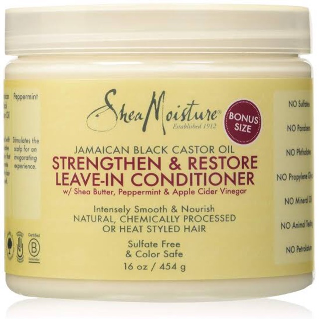 Jual Sheamoisture Jamaican Black Castor Oil Strengthen & Restore Leave-In Conditioner. Shea Moisture | Shopee Indonesia