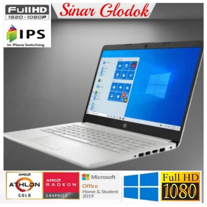 Jual laptop gaul habis.... Laptop HP 14S Athlon Gold 3150U8GBSSD