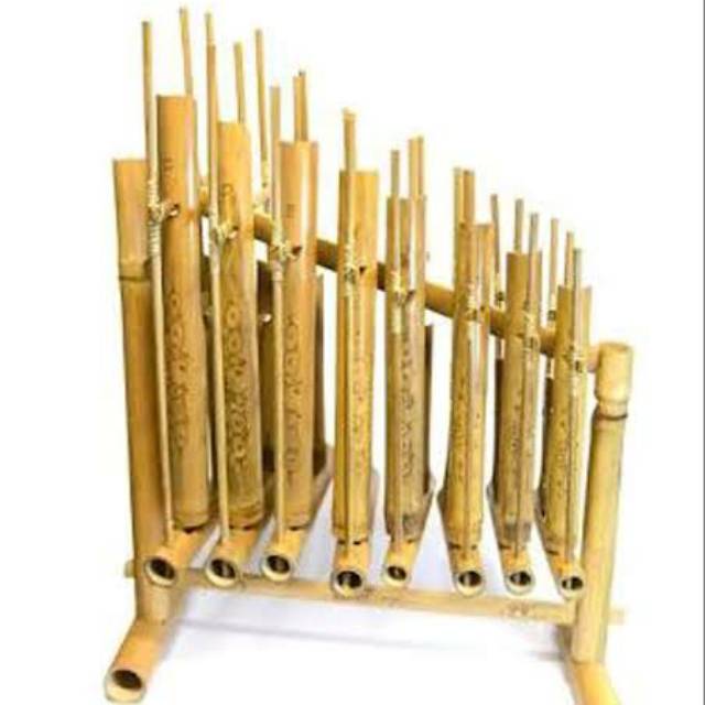 BISA COD) ALAT MUSIK TRADISIONAL ANGKLUNG BAMBU 1 OKTAF KHAS JAWA BARAT |  Shopee Indonesia