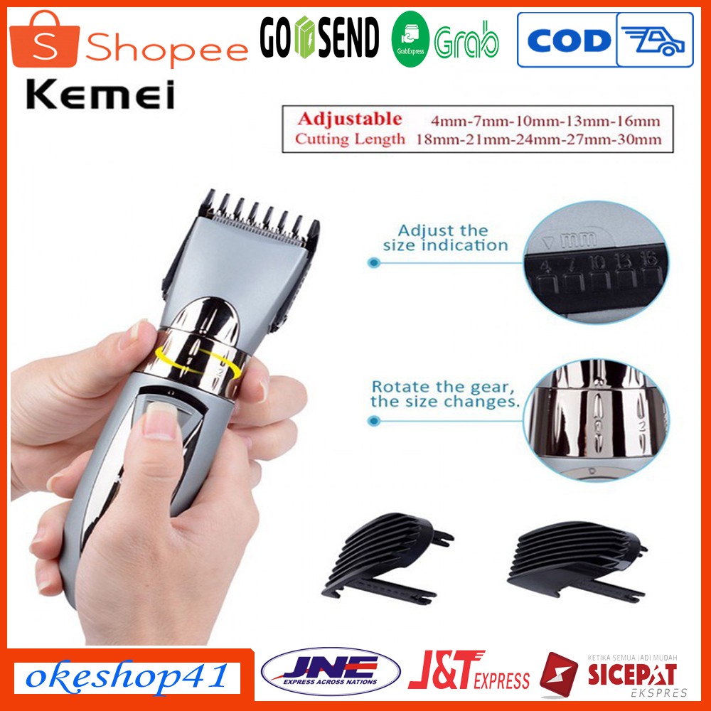 Alat Mesin Cukur Rambut KEMEI KM605 Waterproof Cukur Kumis, Jenggot, Cukur Anak/Bayi system cas