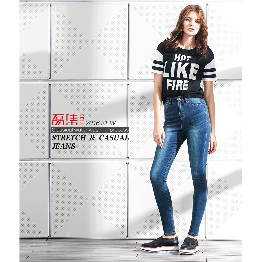 Jual Jeans For Women Black Jeans High Waist Jeans Woman High Elastic Plus Size Stretch Jeans Female | Shopee Indonesia
