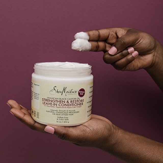 Jual Sheamoisture Jamaican Black Castor Oil Strengthen & Restore Leave-In Conditioner. Shea Moisture | Shopee Indonesia
