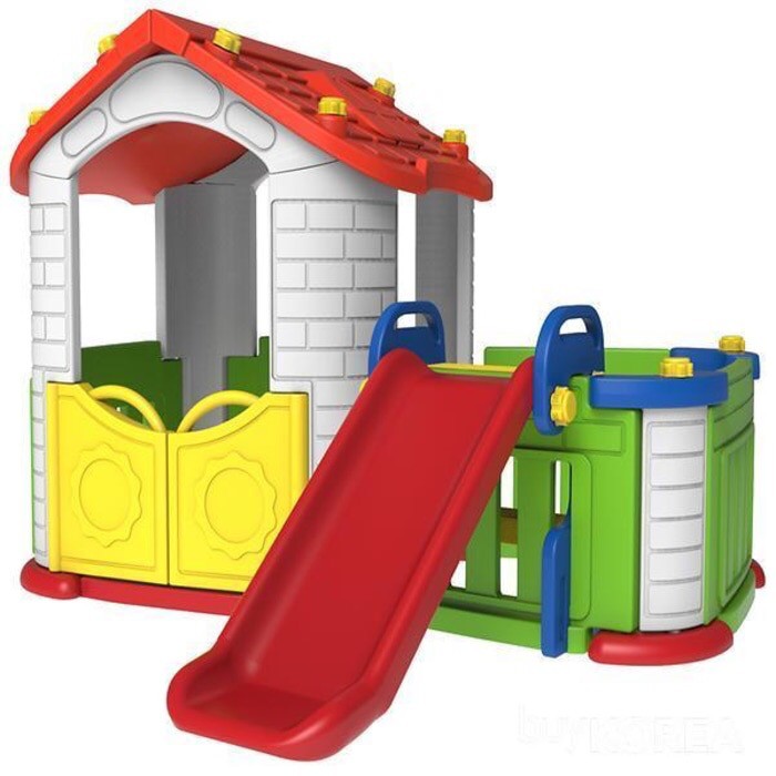 Jual House With Slide Big Happy Playhouse Mainan Perosotan Anak Indoor Original Tobebe | Shopee Indonesia