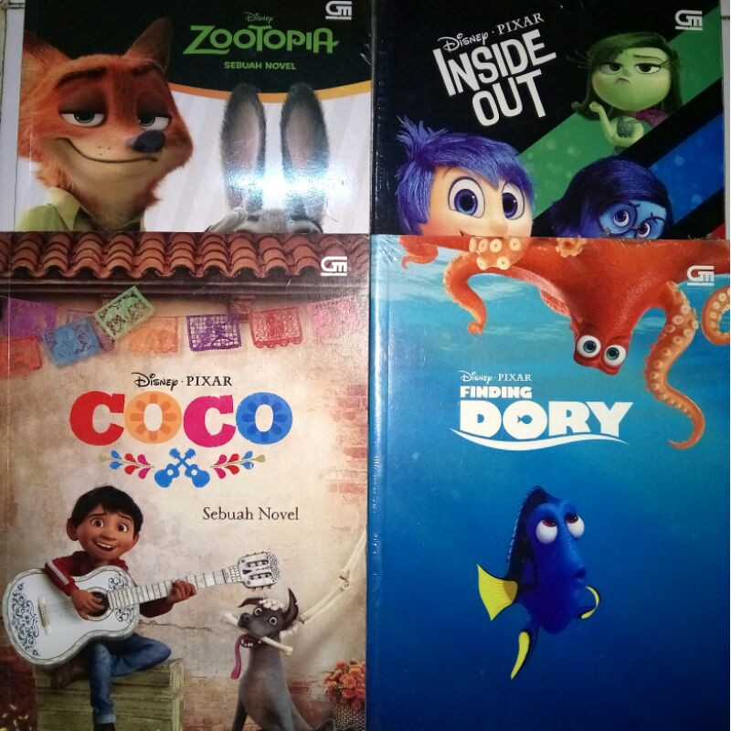 Buku Novel Anak Disney Zootopia, Inside Out, Coco, Finding Dory Terbitan  Gramedia ORIGINAL (1 Buku) | Shopee Indonesia