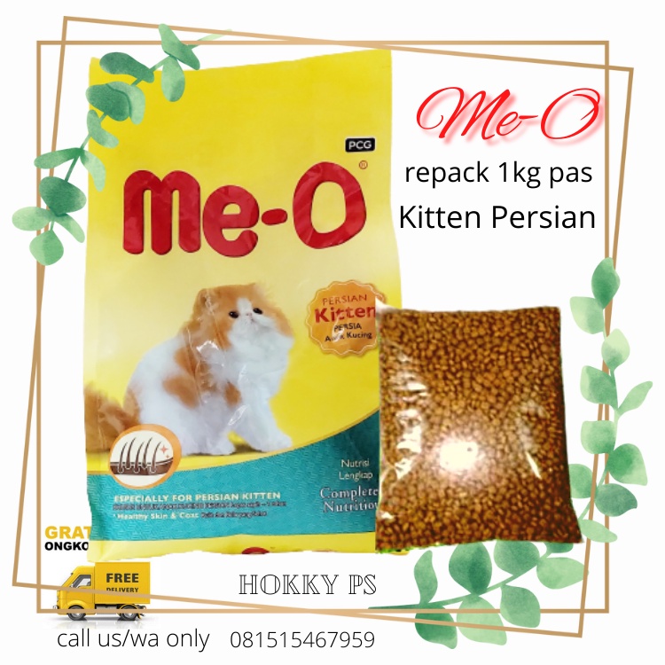 Jual meo meo kitten persian repack 1kg makanan kucing dry cat food
