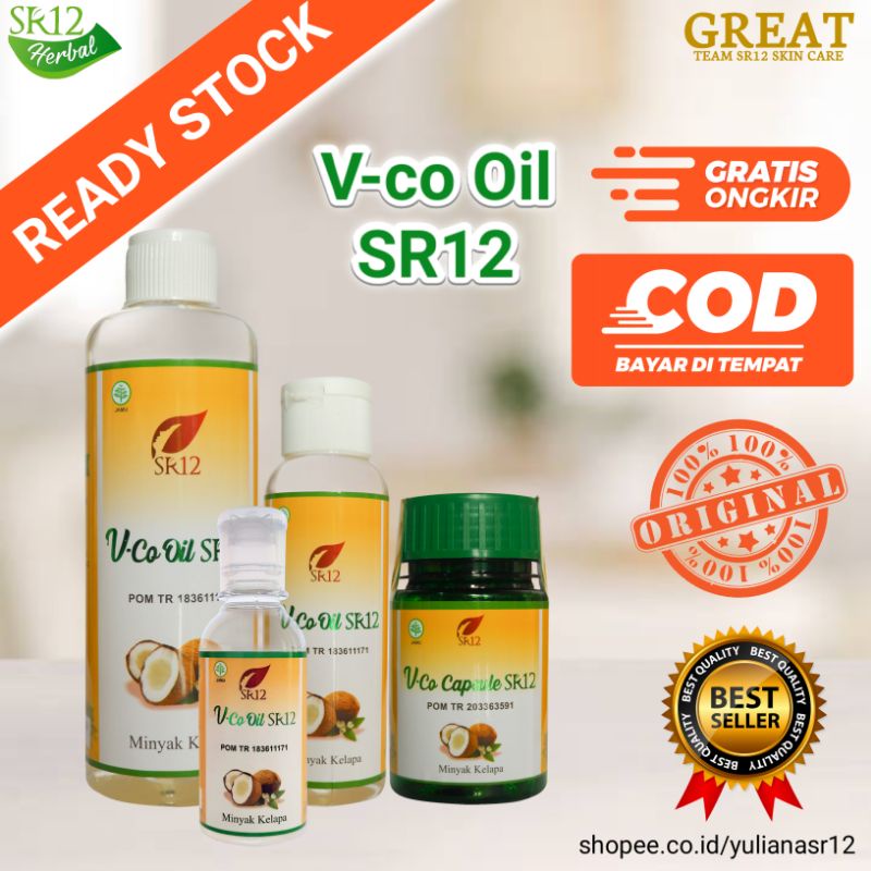 Jual Vco Virgin Coconut Oil Vco SR12 Vco Oil SR12 Vco Kapsul Vco Virgin