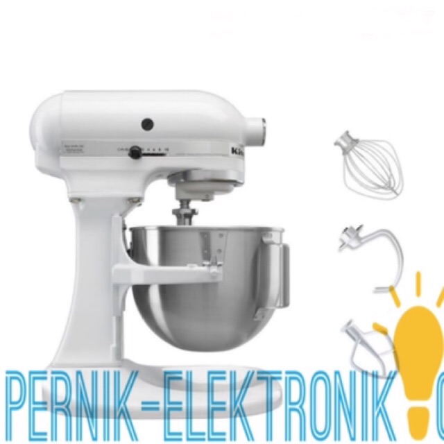 Jual KITCHENAID 5K5SSWH Heavy Duty Series Stand Mixer White Shopee