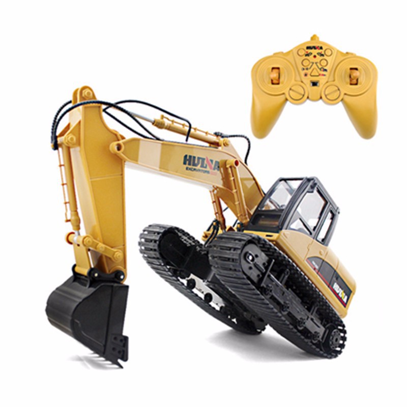 Jual Mainan Remot Control Rc Excavator Huina Model Bachoe Bahan Besi Diecast Miniatur Murah | Shopee Indonesia