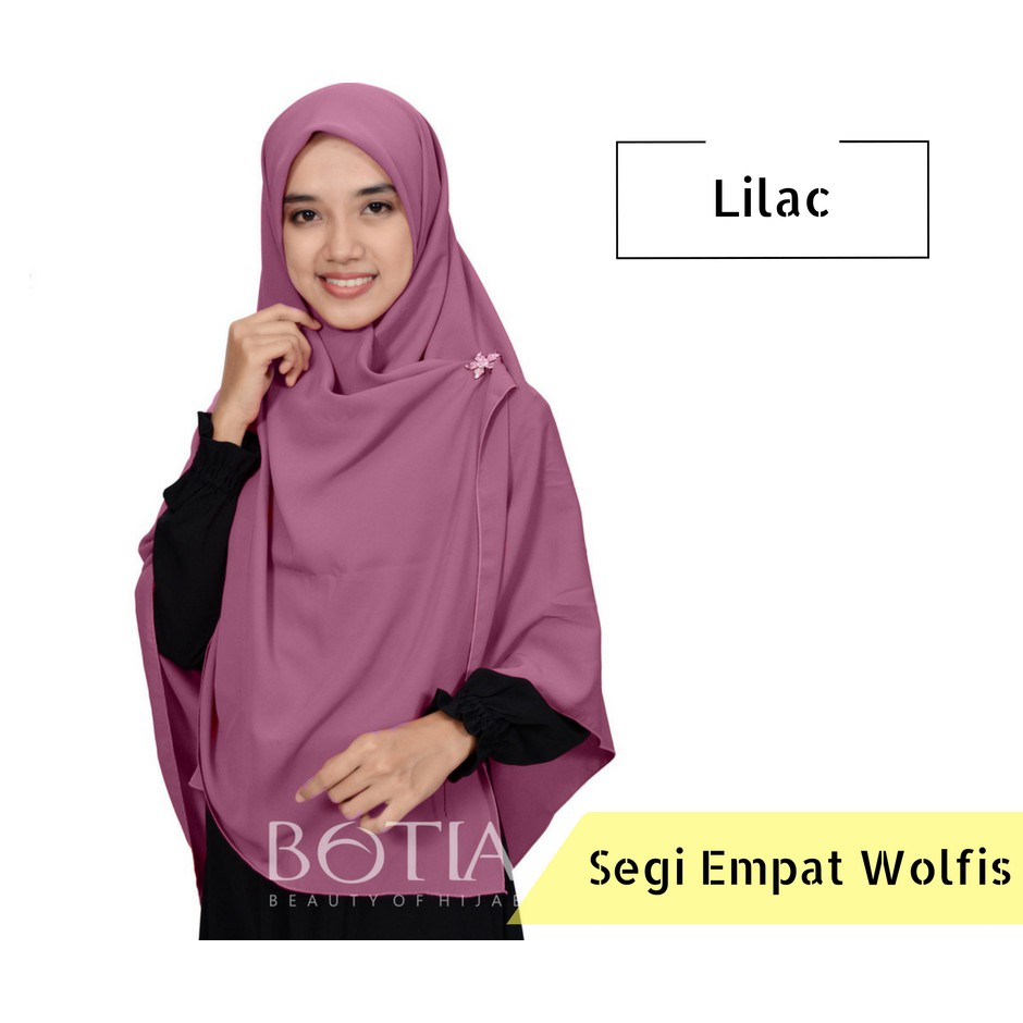 Ukuran Jilbab Segi Empat Biasa Voal Motif