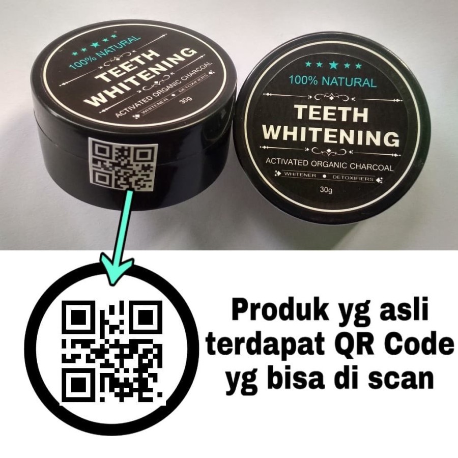 TEETH WHITENING ACTIVATED ORGANIC CHARCOAL BUBUK ARANG AKTIF PEMUTIH