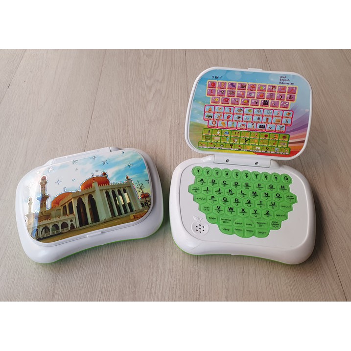 Jual Mainan Anak Laptop Muslim 3In1 Laptop 3Bahasa Islami Mainan Edukasi | Shopee Indonesia