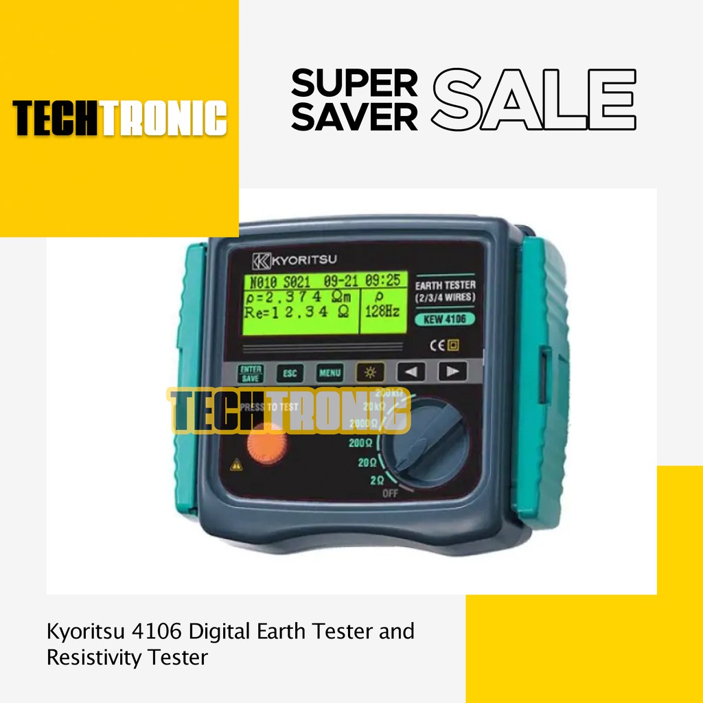 Jual Kyoritsu 4106 Digital Earth Tester and Resistivity Tester