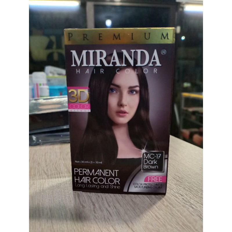 Jual Miranda Hair Color Dark Brown - Cat Rambut Miranda Coklat Tua | Shopee Indonesia