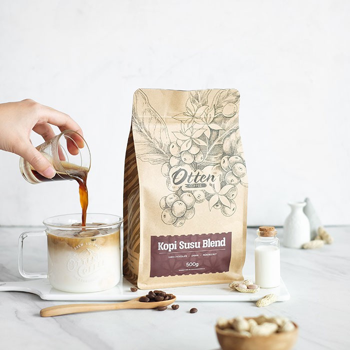 Otten Coffee Kopi Susu Blend 500g Shopee Indonesia
